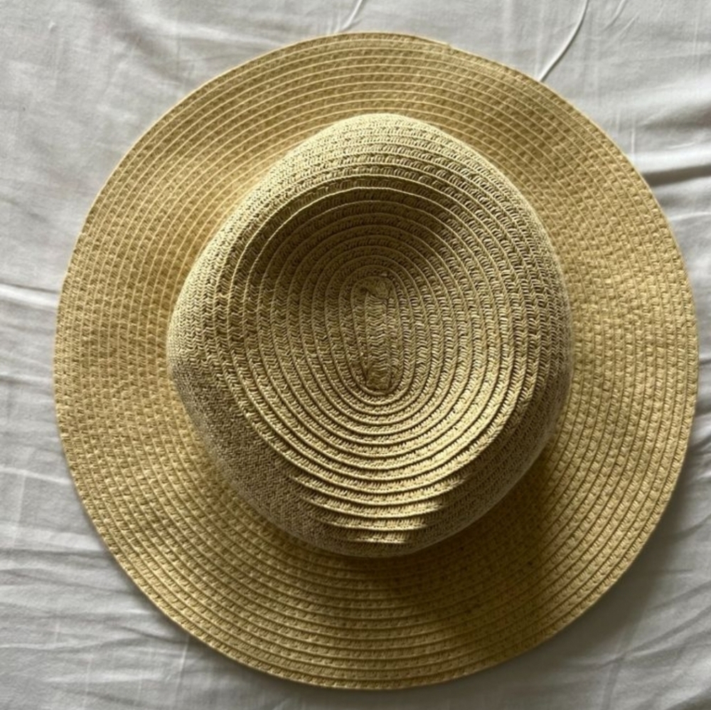 Stella&dot Women's sun hat Fedora 👒 ✨️ Panama Straw Hat - Picture 2 of 5